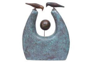 Curiosity in Fibre Glass and Steel, 16*9.5*19.5 Inches