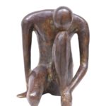 Melancholy in Bronze, 5*5*6 Inches