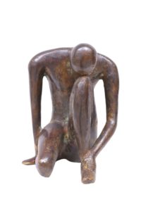 Melancholy in Bronze, 5*5*6 Inches