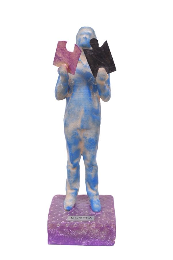 The Puzzle in Fibre Glass, 3*3*10 Inches