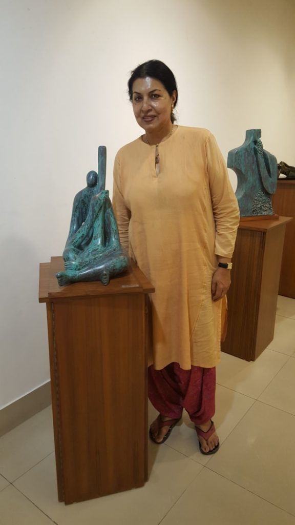 At the AIFACS Gallery with Singer Rekha Surya